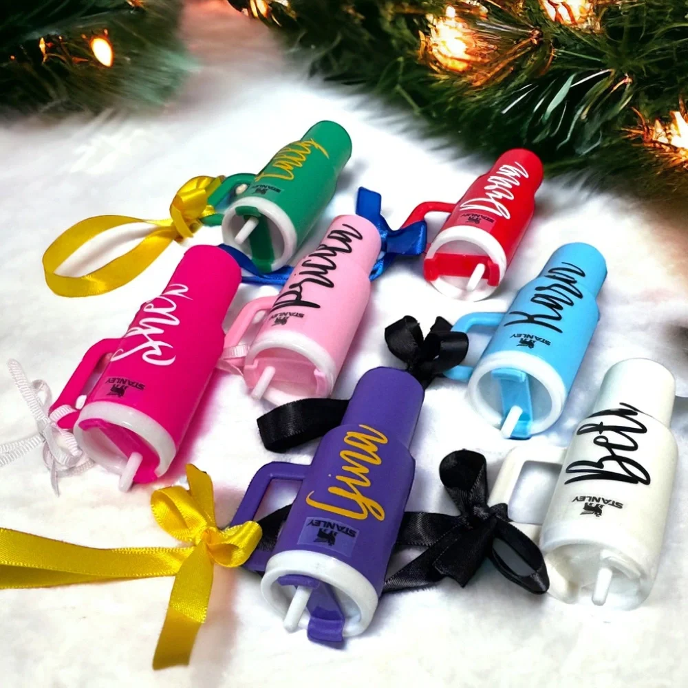 Cheers to the Season: Personalized Mini Tumbler Ornaments for the Perfect Gift